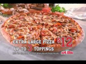 Papa John's Large Pizza Size | amulette