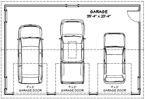 garage dimensions google search andrew garage pinterest 3 car 
