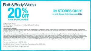 Bath And Body Works Printable Coupons | amulette