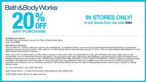 Bath And Body Works Printable Coupons | amulette