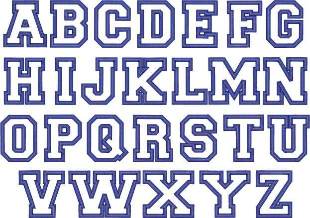 Block Letter Font With Outline | Letter | Pinterest | Block letter 