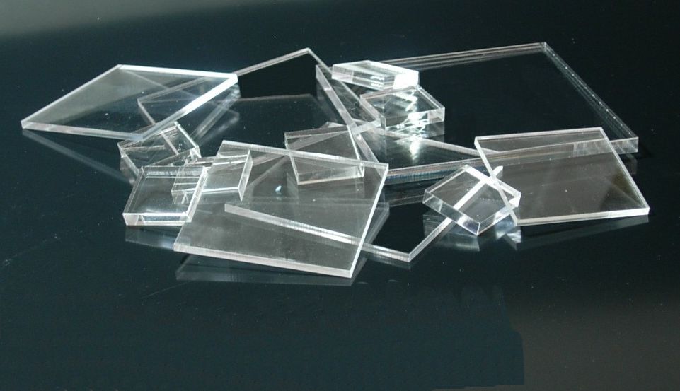 Laser Cut Clear Acrylic Squares from Delvie's Plastics
