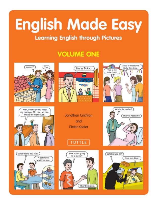 Learning basic English with pictures book to download for free in PDF