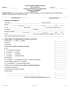 Financial Statement Short Form | amulette