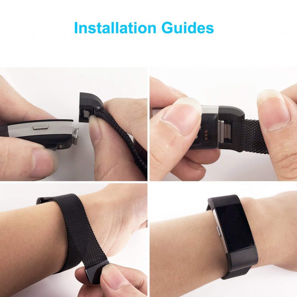 Fitbit Charge 2 Wrist Size amulette
