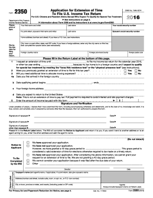 2017 Form IRS 2350 Fill Online, Printable, Fillable, Blank PDFfiller