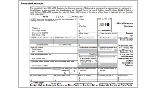 Form 1099 MISC BHCB, PC