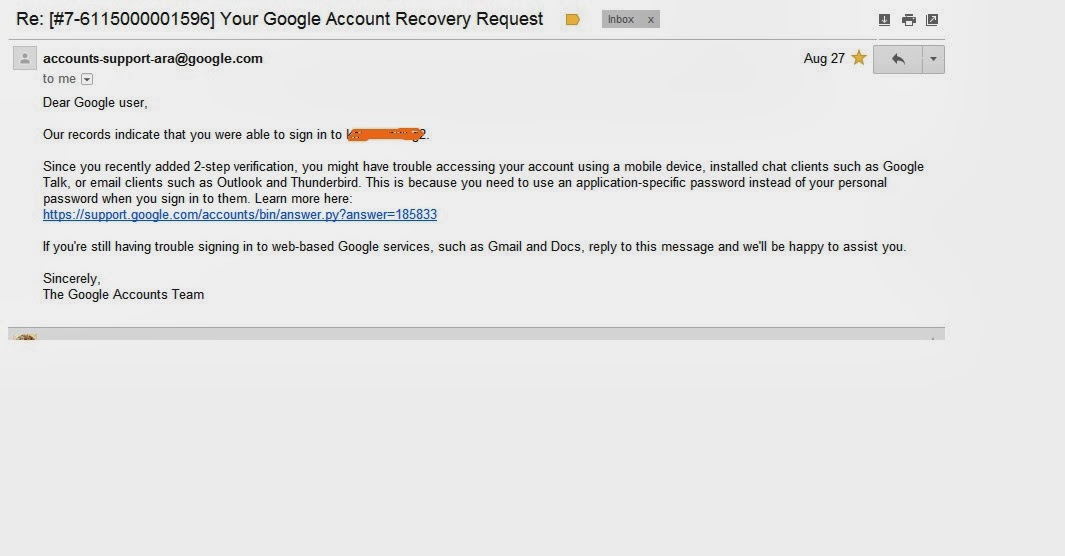 my gmail account is hacked, recovery option is not working 