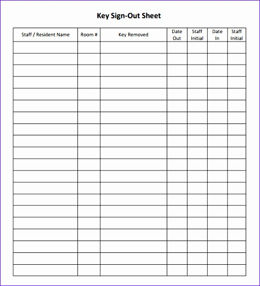 Sign Out Sheet Template Excel Jdfuk Awesome Sheet Template Key 