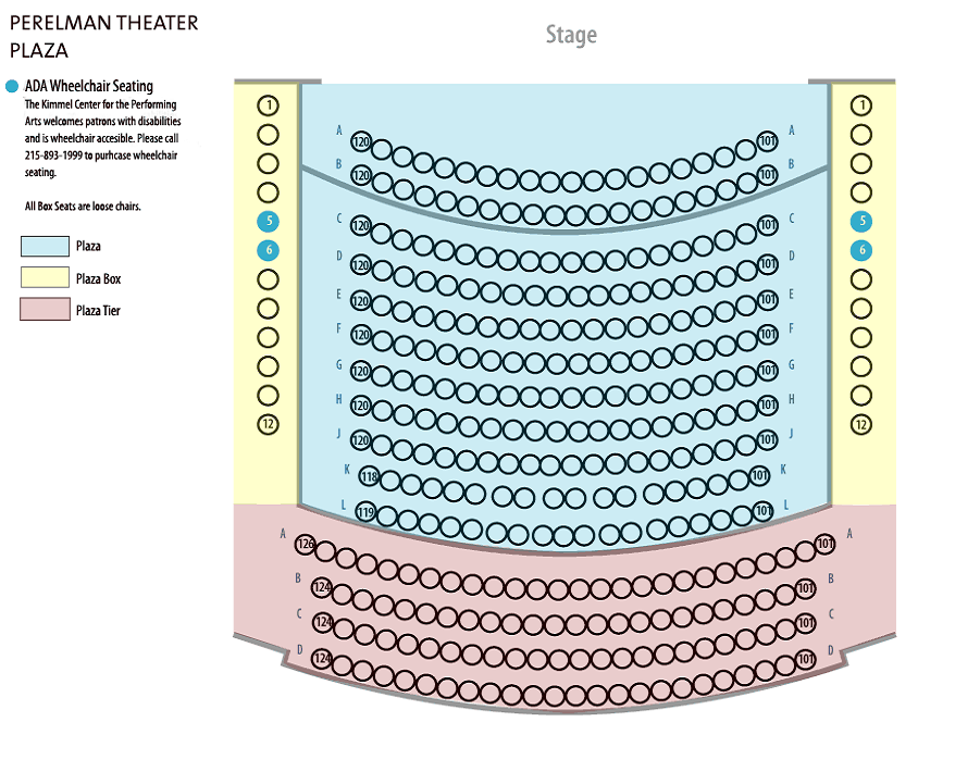 Kimmel Center Seating Chart Theatre In Philly
