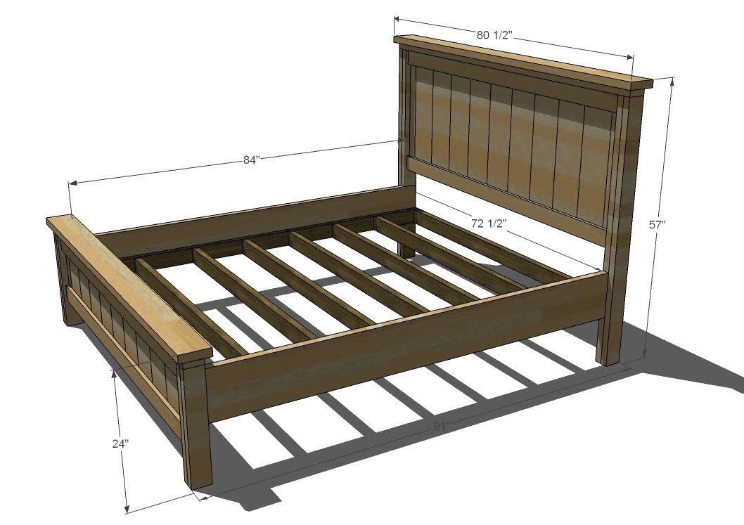 King Size Bed Frame Dimensions Ideas | Raindance Bed Designs