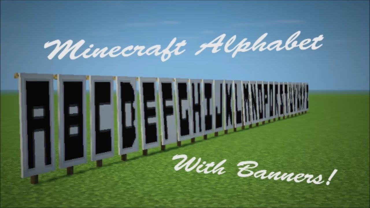 Minecraft Banner Letters YouTube