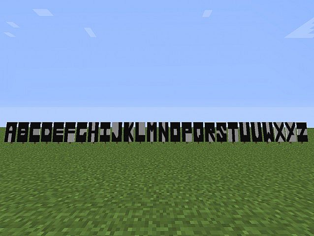 minecraft banner letters bannerletters7899603 VST Banners