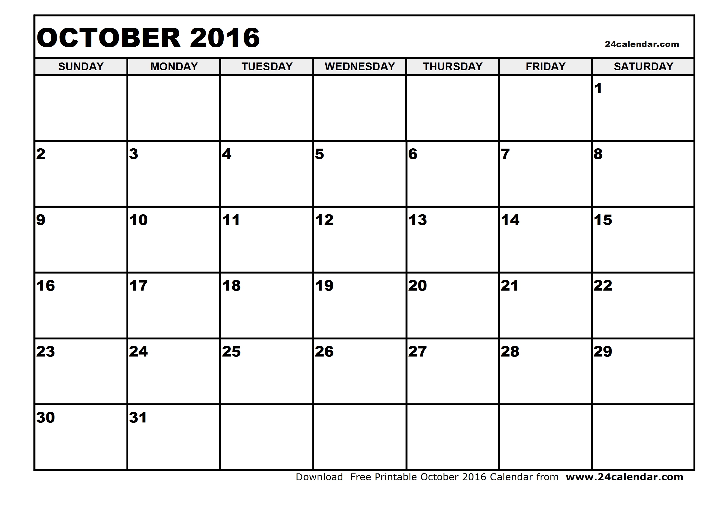 29 Images of October 2016 Calendar Template | leseriail.com