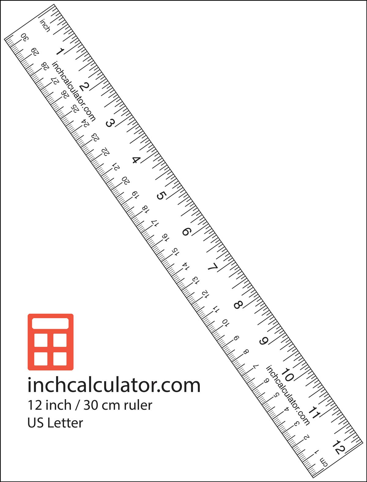 Printable Ruler PDF for Students and Teachers Tim's Printables