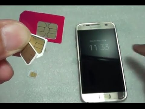 Samsung Galaxy S7: How to Cut a SIM Card Down To Nano SIM For 