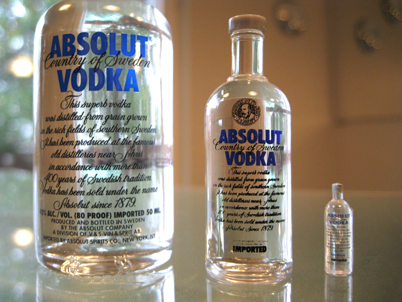 Size Of Vodka Bottles amulette