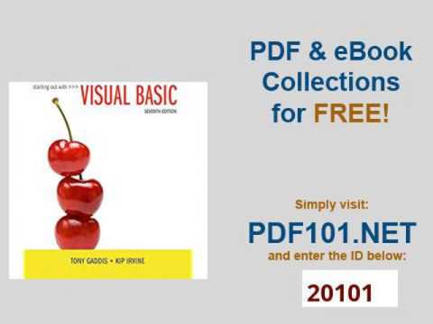 Starting Out With Visual Basic 7th Edition YouTube