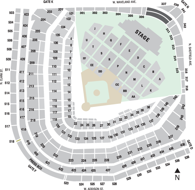 Event Seating Chart | Chicago Cubs