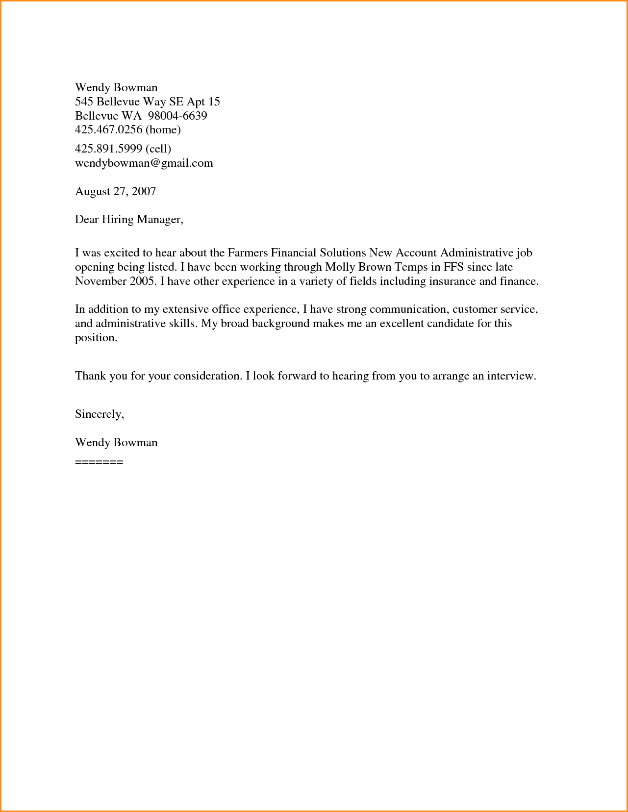 Writing A Generic Cover Letter | amulette