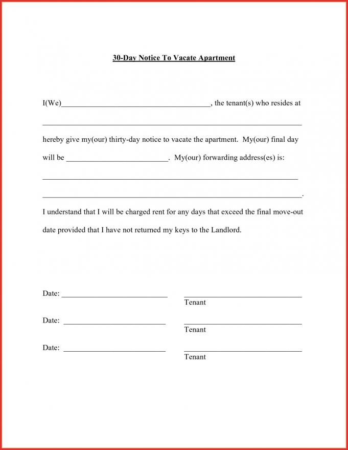 Free 30 Day Notice Template for Microsoft Word: Resource for Renters