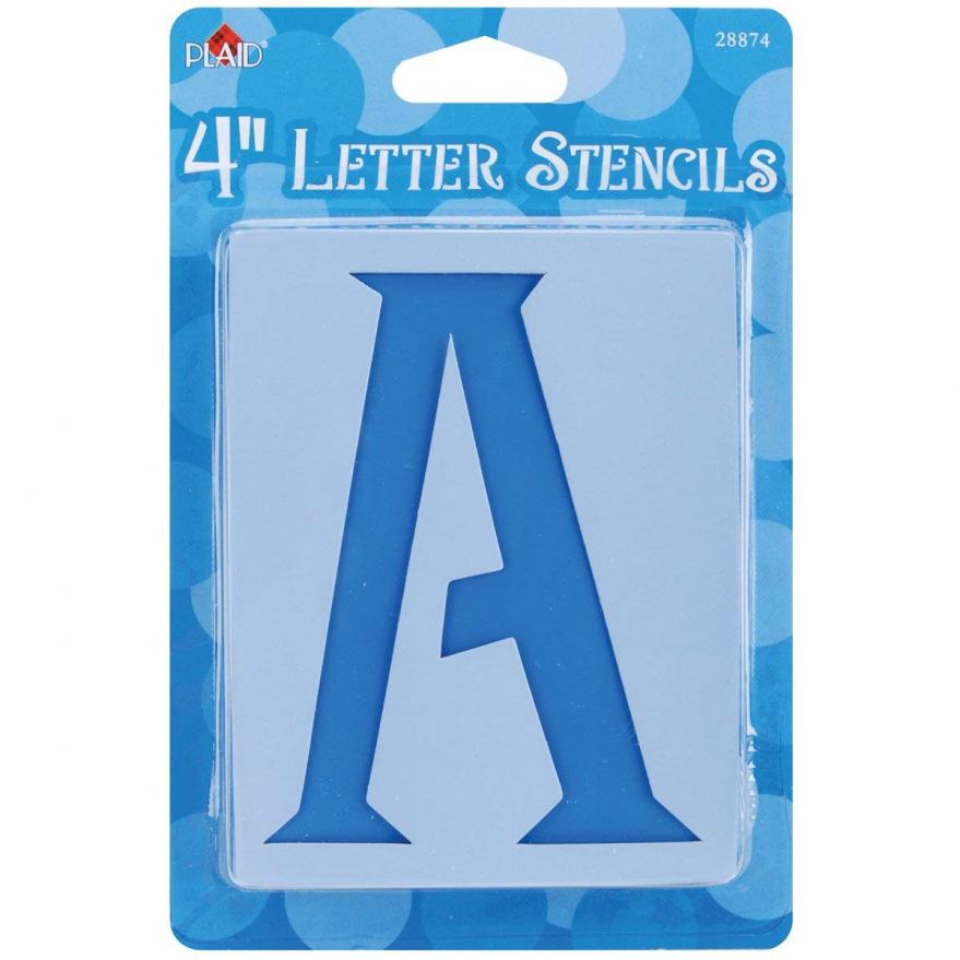 Amazon.com: Plaid Letter Stencil Value Pack (4 Inch), 28874 Genie
