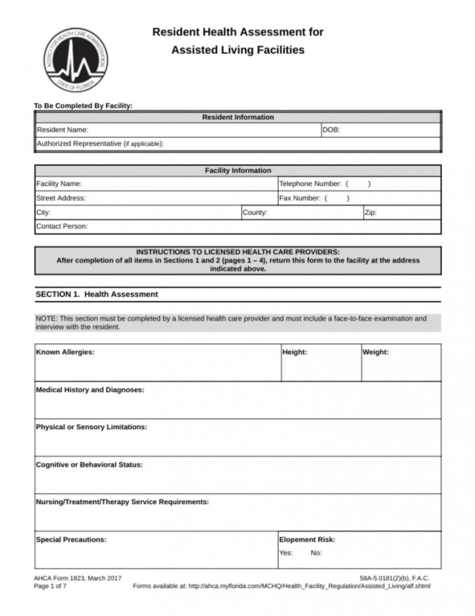 Ahca Forms 1823 Amulette
