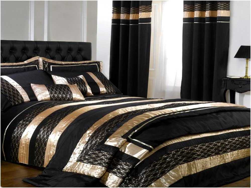 Good Black White and Gold Comforter Set