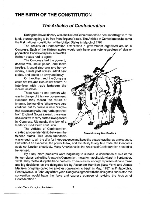 US Constitution Activities EnchantedLearning.com