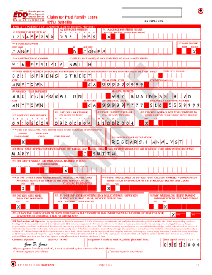 Edd Disability Red Form Fill Online, Printable, Fillable, Blank 