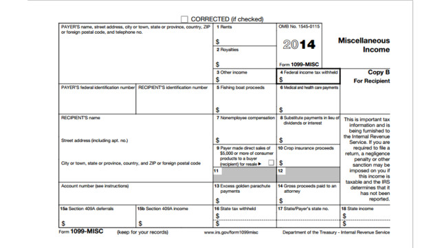 Printable 2014 Form 1099 MISC Instructions | CPA Practice Advisor