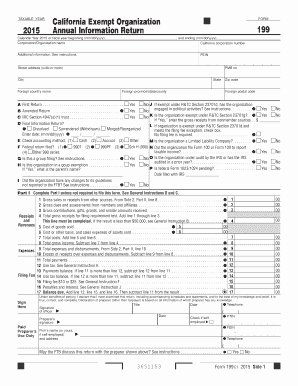 California Nonprofit Tax form 199 Impressive 2015 form Ca Ftb 199 