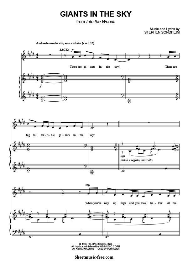 "Giants in the Sky" Sheet Music [PDF Document]