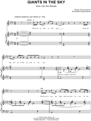 Giants in the Sky Audiotion sheet music for Piano, Voice download 