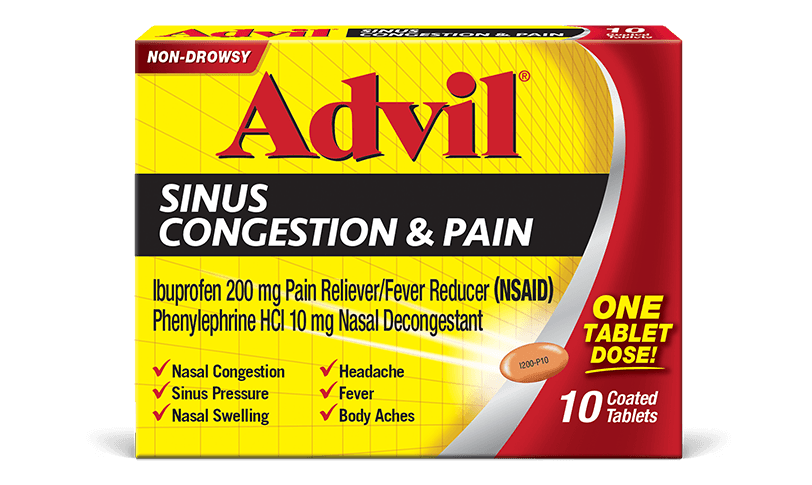 How AdvilĀ® Sinus Congestion & Pain Works How AdvilĀ® Sinus Congestion & Pain Works