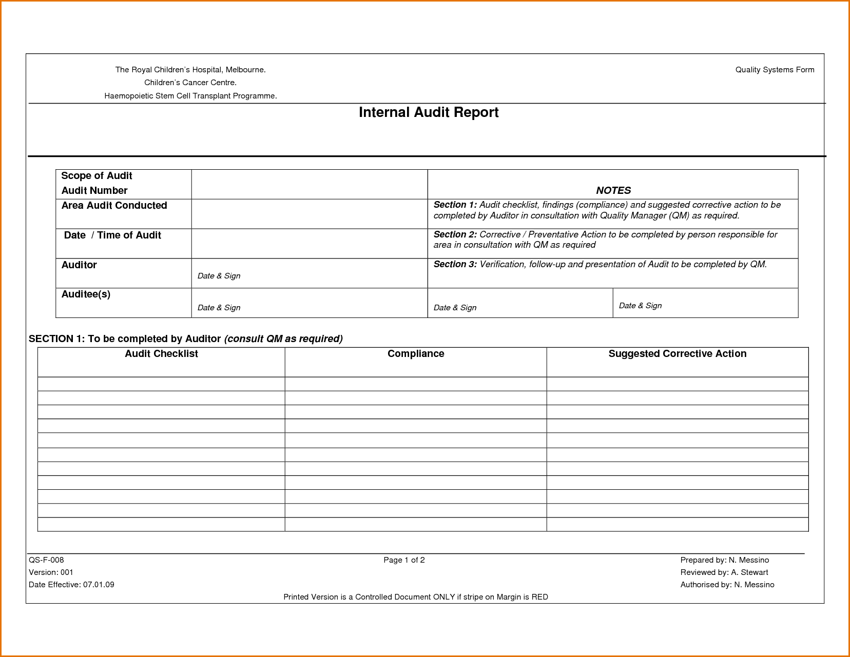 sample internal audit Akba.katadhin.co