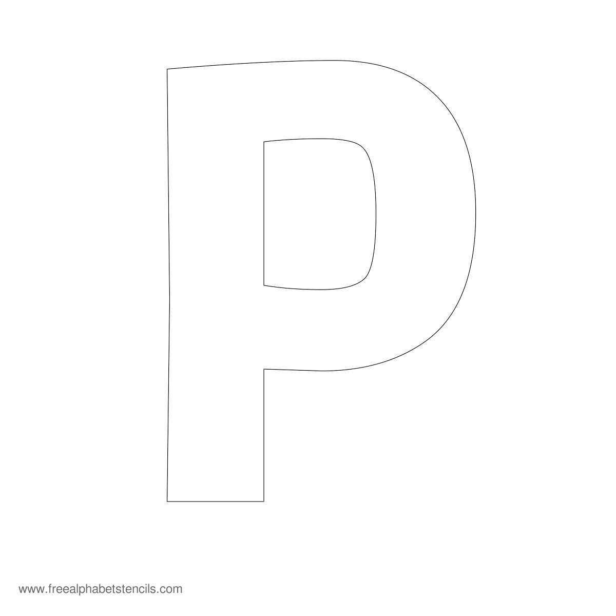 Large Stencil Letters Beautiful Image Detail for Alphabet Letter P 