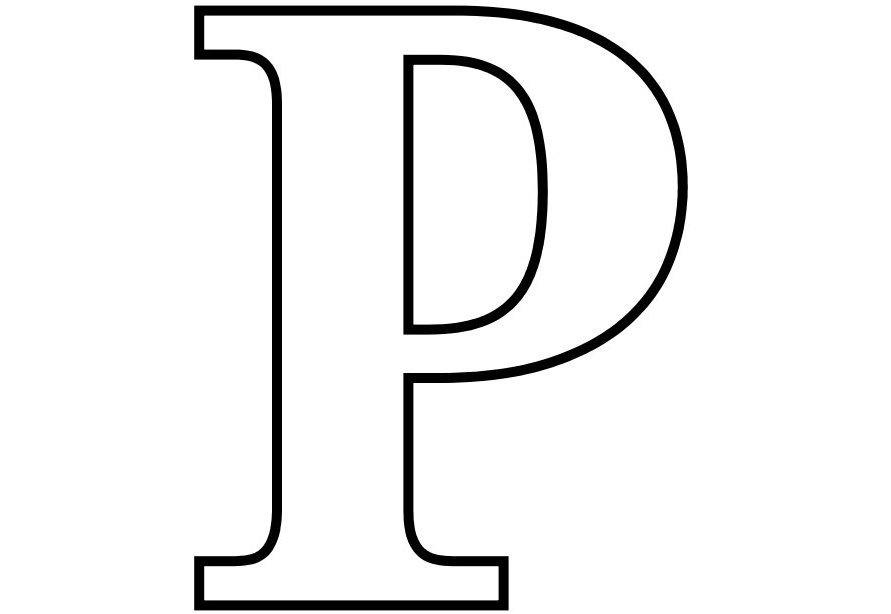 letter p template best of large letter p template free cover 