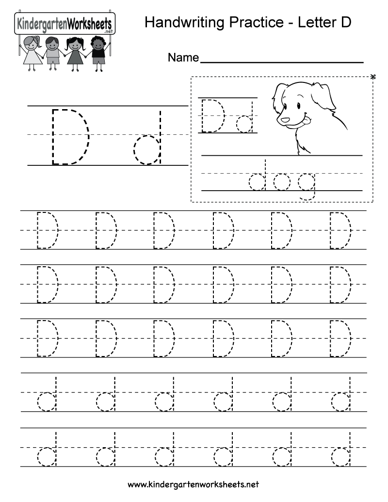 Alphabet d worksheets kindergarten#473516 Myscres