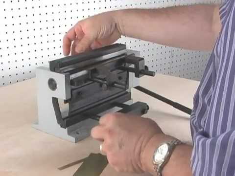 Demonstration of Micro Mark #82820 Mini Metal Shear / Brake YouTube