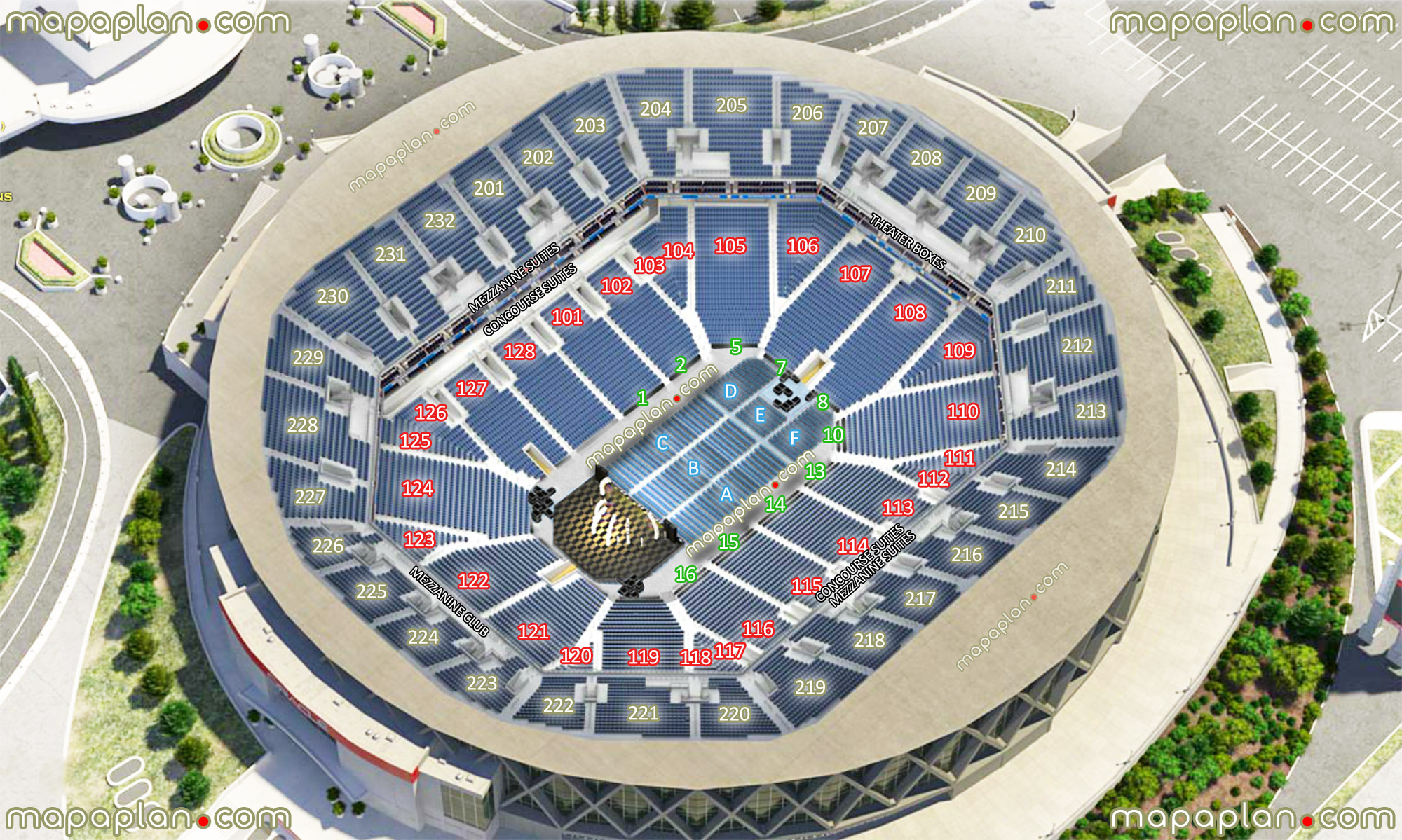 Oracle Arena 3d Seating Amulette