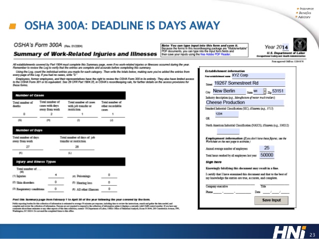 OSHA Forms 300 & 300A: Your Painless Path to Compliance by the Feb. 1…