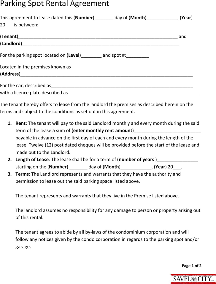 parking lot agreement template sample parking lease agreement 