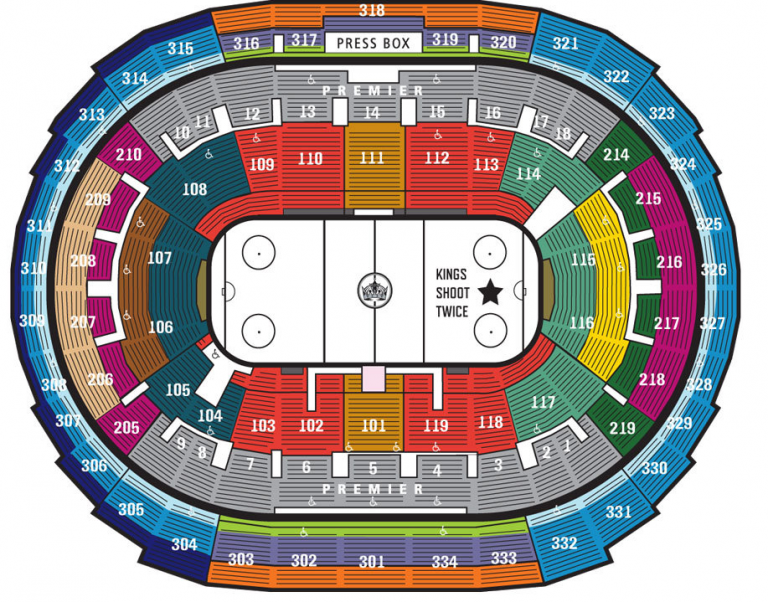 Staples Center Kings Game Seating Chart