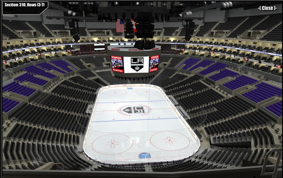 Pros & Cons seating Staples Center Los Angeles Kings game