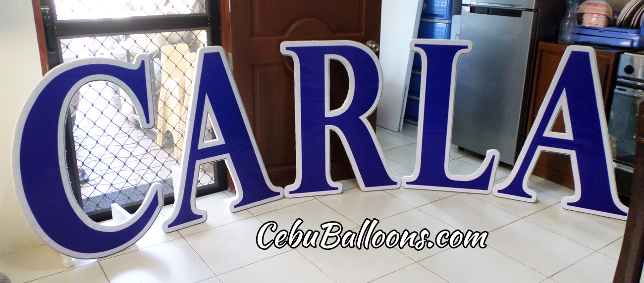 Letter Standees | Cebu Balloons and Party Supplies