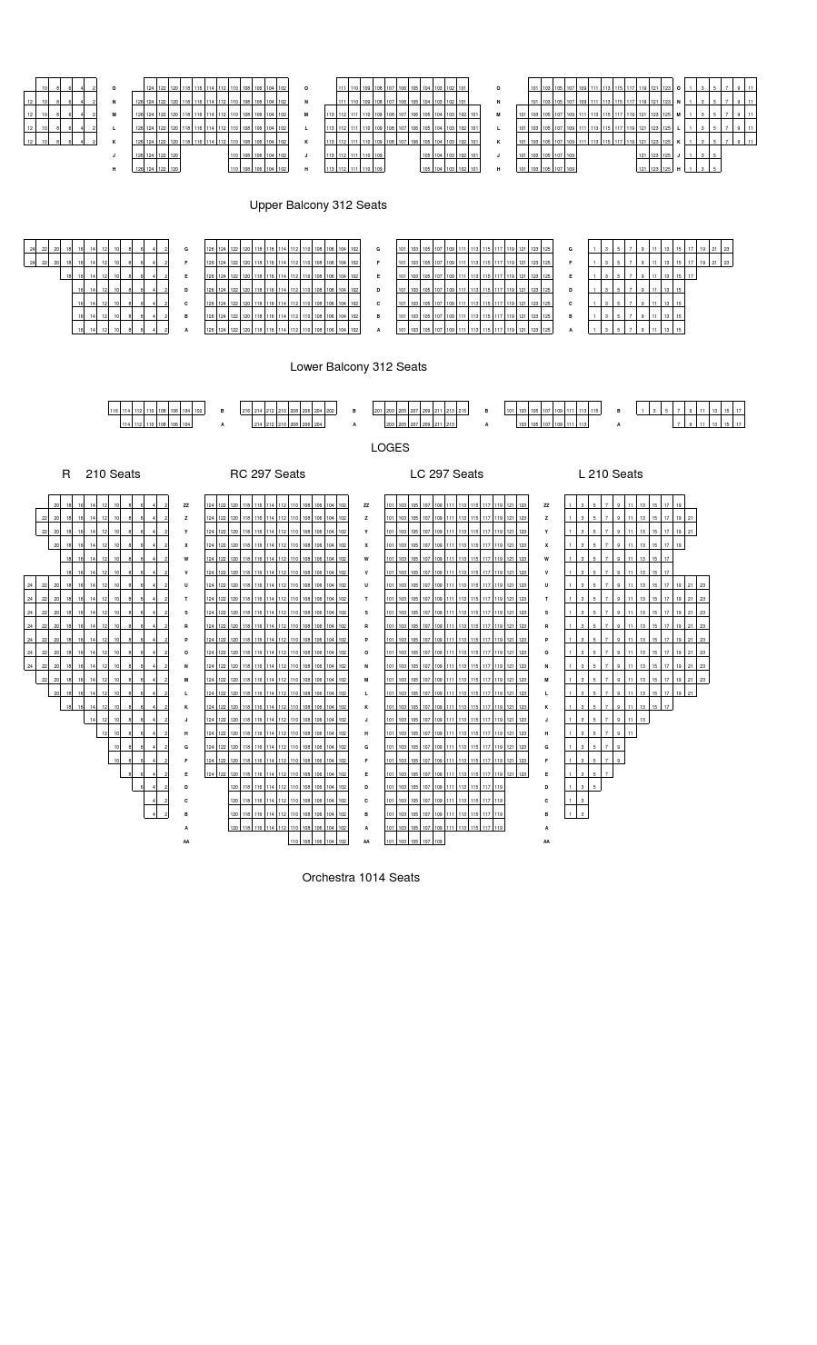 Tivoli Theatre seating map by ChattOnStage issuu