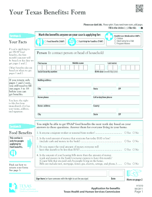 Texas Benefits Renewal Fill Online, Printable, Fillable, Blank 